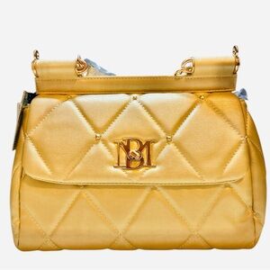 Badgley Mischka Metallic Gold Vegan‎ Bag